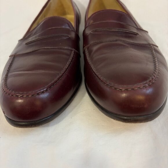 Bragano by Cole Haan Vintage Mahogany Leather Penny Loafer Dress Shoes Men's 15 - Picture 9 of 14